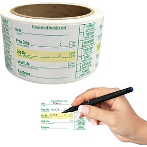 Labels for Food Containers 2x3, 1000 Food Labels Stickers, Kitchen Labels, Freezer Labels, Removable Labels for Food Containers, Food Storage Labels, Freezer Labels to Write on