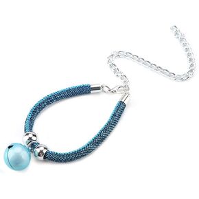 طوق قطة مع جرس للقطط، قلادة بمشبك امان قابل للتعديل، مستلزمات الحيوانات الاليفة الصغيرة، اكسسوارات اشياء مخصصة للقطط، حزام مطاطي للامان للفتيات والرجال والقطط (ابيض) in Kuwait