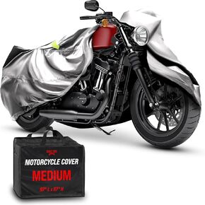 Badass Moto Ultimate Scooter Cover For Vespa Cover, Moped Cover Waterproof Outdoor For Honda Ruckus Scooter Cover Fits Honda Super Cub Heavy Duty Motorcycle Cover For Yamaha Zuma 125 Cover, Light Gray