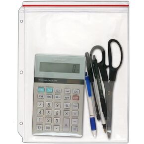 StoreSMART - Supply Zipper Case for 3-Ring Binders - 5-Pack - Vinyl Plastic - VH309-5
