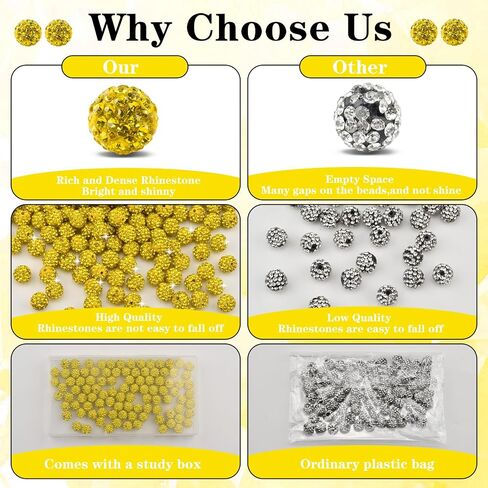 120pcs 10mm Rhinestone Clay Beads, Polymer Fancy Bling Beads for Baseball Necklace, Round Shamballa Disco Sparkly Beads for Jewelry Making-Dark Blue in Kuwait