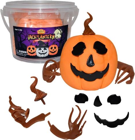 مجموعة أدوات بناء Buddiez Jack-O-Lantern Craft المكونة من 3 قطع - قم ببناء واللعب وعرض 3 فوانيس Jack-O-Lanterns من الطين الجاف بالهواء للهالوين والخريف، رائعة لحفلات أعياد الميلاد، أو الخدعة أو الحلوى، للأطفال من سن 5 سنوات فما فوق in Saudi Arabia