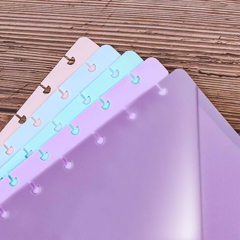 Discbound Dividers with Pockets Discbound Notebook 7x9.25'' Divider 9 Disc Bound Classic Size Planner Inserts Pocket 5pcs Plastic Index Dividers for Binder Folder Office in Saudi Arabia