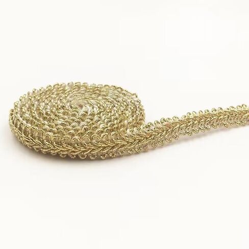 YYCRAFT Gimp Braid Trim 1/2 بوصة × 18 ياردة من The Yard زخرفة جديلة كلاسيكية منسوجة 12 مم، وردي فاقع in Saudi Arabia
