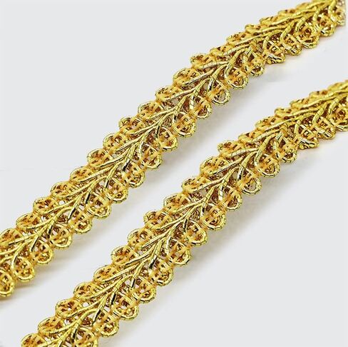 YYCRAFT Gimp Braid Trim 1/2 بوصة × 18 ياردة من The Yard زخرفة جديلة كلاسيكية منسوجة 12 مم، وردي فاقع in Saudi Arabia