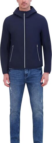 Kenneth Cole Men's Hooded Soft Shell with Coil Zip Detail in Saudi Arabia