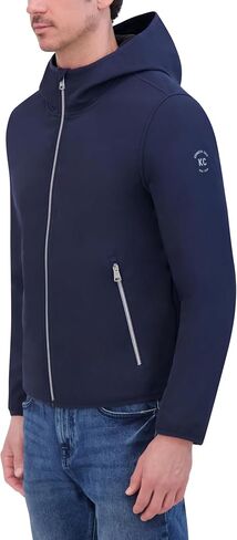 Kenneth Cole Men's Hooded Soft Shell with Coil Zip Detail in Saudi Arabia