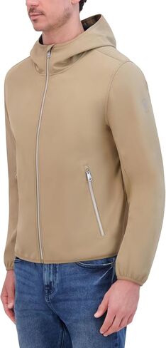 Kenneth Cole Men's Hooded Soft Shell with Coil Zip Detail in Saudi Arabia
