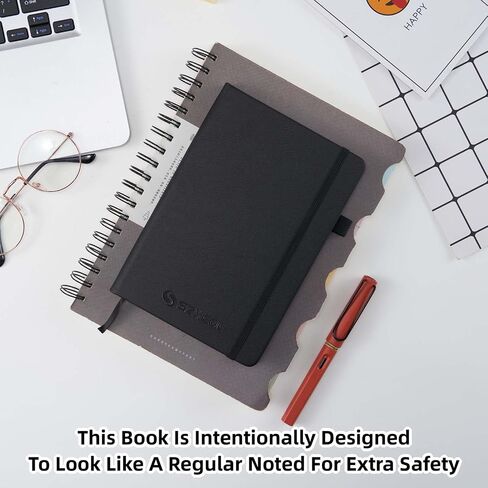 SZXEOE Password Keeper Book with Alphabetical Tabs, Password NoteBook for Seniors, Medium Size Address Book for Internet Website Log in Detail, Password Organizer Logbook for Home Office (Black) in Saudi Arabia