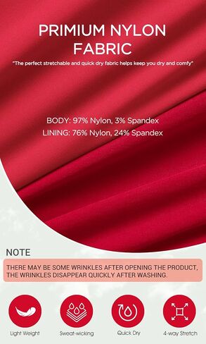 ODODOS 2 in1 Athletic Shorts for Women High Waist Dolphin Split Workout Running Shorts with Pockets in Kuwait