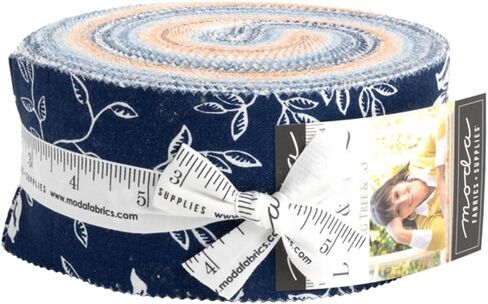 Moda Fabrics Denim & Daisies Jelly Roll من Fig Tree Co 35380JR in Saudi Arabia