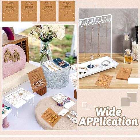 Beadthoven 120pcs 12 Constellation Necklace Display Cards Bracelet Jewelry Display Holders Kraft Paper Zodiac Message Birthday Gift Cards Chain Jewelry Packaging Cards for Selling Small Business in Saudi Arabia