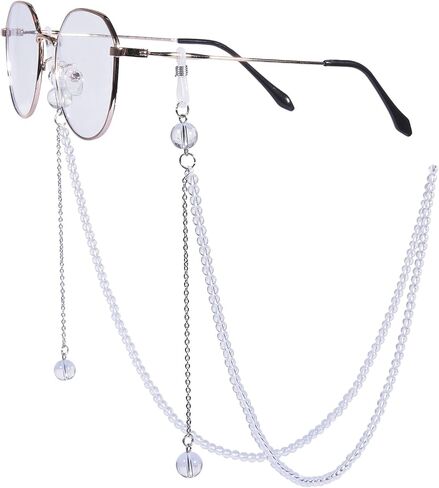 TUMBEELLUWA Healing Crystal Beaded Eyeglasses Chain Mask Lanyard Sunglasses String Cord for Women Men in Kuwait