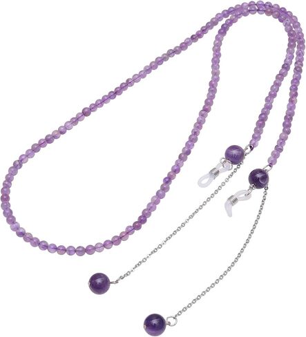 TUMBEELLUWA Healing Crystal Beaded Eyeglasses Chain Mask Lanyard Sunglasses String Cord for Women Men in Kuwait