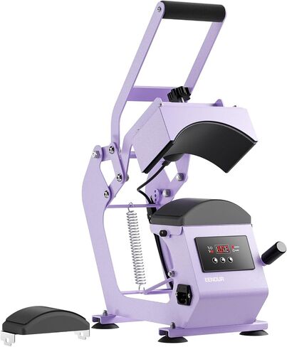 EENOUR Hat Press, Hat Heat Press Machine with 2 Platens & Caps Stretcher, Hat Press Heat Machine for Caps with Memory Mode, Precise Time and Temperature Control, Heat Transfer Printing for Caps, Hats in Kuwait
