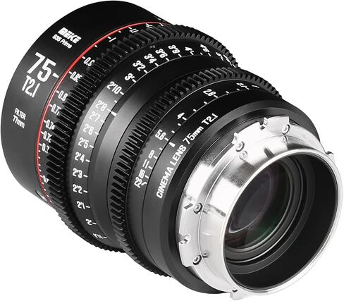 MEKE 18 مم T2.1 Super 35 Prime Manual Focus Cinema Lens for PL-Mount Cine Camera متوافقة مع C700 PL، ARRI Amira، أليكسا ميني إلخ. in Kuwait