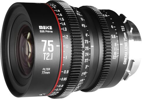 MEKE 18 مم T2.1 Super 35 Prime Manual Focus Cinema Lens for PL-Mount Cine Camera متوافقة مع C700 PL، ARRI Amira، أليكسا ميني إلخ. in Kuwait
