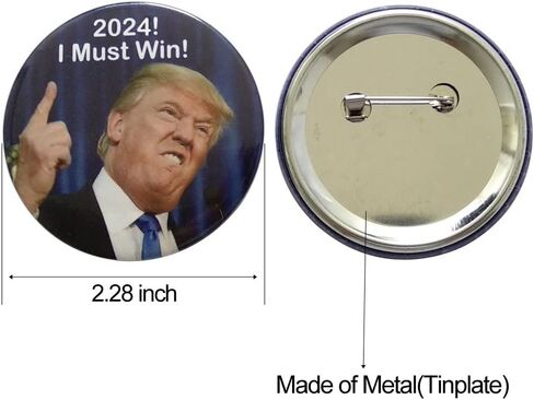 8 Pack Trump Buttons Pins, Donald Trump 2024 Presidential Election Campaign Take America Back Button Badge in Saudi Arabia