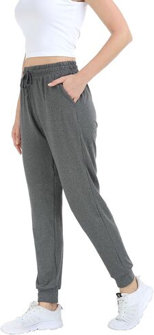Women's Lightweight Drawstring Sweatpants Jogger Pants with Pockets,Yoga Workout Running Casual Pants in Kuwait