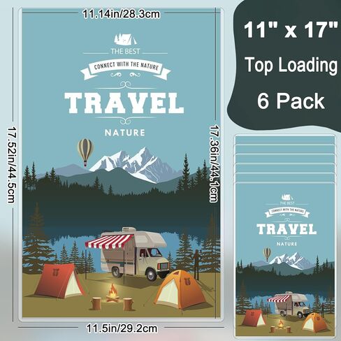 6PCS 11 x 17 Rigid Print Protectors Hard Plastic Sheet Protectors, Clear Heavy Duty Toploaders Menu Holder Poster Sleeves Page Protectors Frames Holder for Magazine Photo Paper Poster Prints in Kuwait