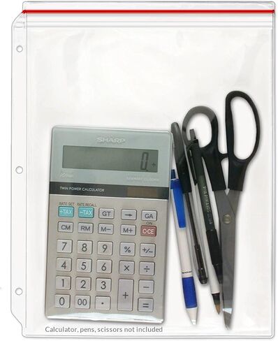 StoreSMART - حافظة بسحاب للملفات ثلاثية الحلقات - 5 عبوات - بلاستيك الفينيل - VH309-5 in Saudi Arabia