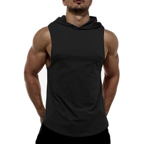 Muscle Killer 3 Pack Men's Workout Hooded Tank Tops Bodybuilding Muscle Cut Off T Shirt Sleeveless Gym Hoodies