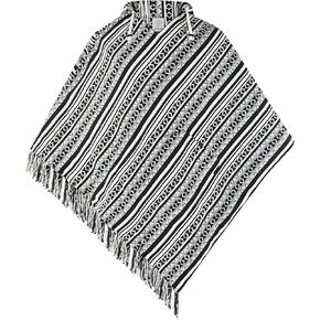 virblatt - Poncho Men | 100% Cotton | Mexican Poncho Men Baja Hoodie |Big Hood| Winter Pancho Warm Hooded Poncho Cape