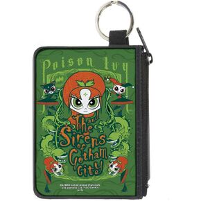 Buckle-Down Buckle-Down Zip Wallet Poison Ivy Large Accessory, Poison Ivy, 8" x 5"