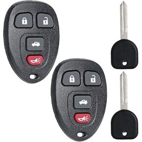 Key Fob Keyless Entry Fits for Chevy Malibu Cobalt 2004 2005 2006 2007 2008 2009 2010 2011 2012 / Pontiac G5 G6 /Saturn Aura Sky Remote Control Replacement 46 Chip Ignition Transponder Key KOBGT04A