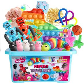 Fidget Toys 20Pcs- Kids Stocking Stuffers Gifts for Kids, Party Favors Autism Autistic Children - Adults Stress Relief Sensory Toy,Perfect for Classroom Reward with Gift Box,Party Favors