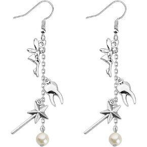 FAADBUK Tooth Fairy Dangle Earring First Lost Tooth Gift Kids Tooth Fairy Gift Tooth Fairy Jewelry