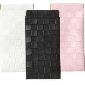 4 Pack Squeeze Top Glasses Case Soft Leather Eyeglasses Cases Sunglasses Pouch Portable Glasses Pouch Bags