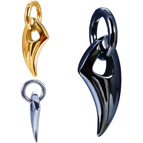 DEWGEM Ear Weight Heavy Hangers for Ear Tunnels Replace Ear Tapers and Spirals Ear Stretching Kits Dangle Gauges Ear Plugs for Men and Women fit Size 6G 4G 2G 0G 00G
