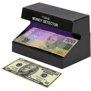 Counterfeit Money Detector - UV Counterfeit Bill Detection Machine, Instant Currency Verifier for All Currencies