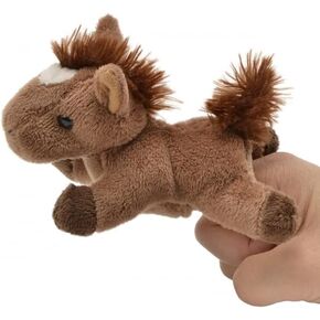 Unipak 1155HBR Brown Horse Plush Finger Puppet, 5-inch Length