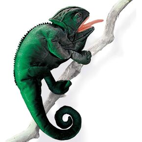 Folkmanis Chameleon Hand Puppet, Dark Green