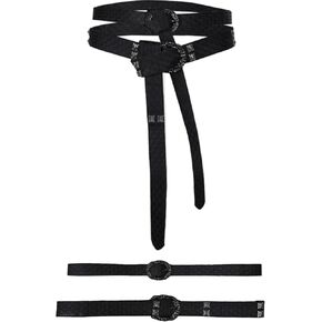 Daemon Costume Belt Adult Men Aemond Cosplay Medieval Viking Belts with Eye Patch Prince Accessories