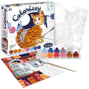 Sentosphère Colorizzy Paint-by-Number Kits (Cats)