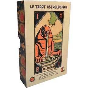 The Astrological Tarot Deck and Guide, Le Tarot Astrologique, Made in USA, Vintage Astrology Oracle Deck for Divination and fortunetelling