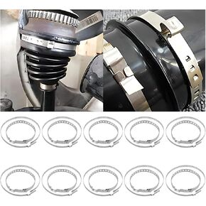belomi 20pcs سيارة السيرة الذاتية التمهيد المشبك، الفولاذ المقاوم للصدأ قابل للتعديل 10 قطع كبيرة و 10 قطع صغيرة السيرة الذاتية الأحذية محرك المحور رمح مشترك تجعيد المشابك عدة، اكسسوارات المركبات، عالمية لسيارات الدفع الرباعي، RV، شاحنة in Kuwait