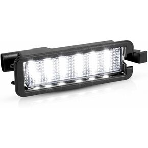 LESAUCE LED License Plate Light For 2015-2023 Dodge Charger Challenger Chrysler 300 Pacifica Jeep Compass, 6000K White, Tag Lamp Assembly Replacement, Pack of 1