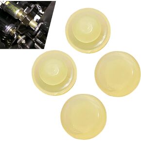 4 PCS Car Brake Pedal Stopper, Rubber Flexible Wear-Resistant Brake Light Switch Buffer Pad, Replacement Parts 46584-5P010 46584-S0100 46584-2Y000, Compatible with Nissan Infiniti (Beige)