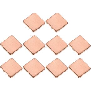 DMiotech 20 Pack 15 x 15 x 0.1mm Copper Pad Thermal Kit IC Chips Heatsink Cooler Shim for Cooling PC Laptop