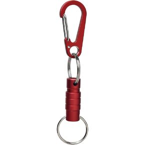 Quick Release Keychain Clip, Small Carabiner Clip & Pull Apart Detachable Key Ring, Car Key Chain Hooks Keyring