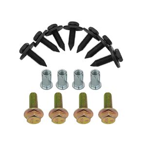 Front Bumper Skid Plate Bolts Nutserts Rivet Nuts Fits for Jeep Gladiator 2020-2024, Wrangler 2018-2024 6511076AA, 6104414AA, 6512587AA