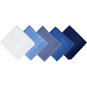 100% cotton men's handkerchiefs, Pack of 5