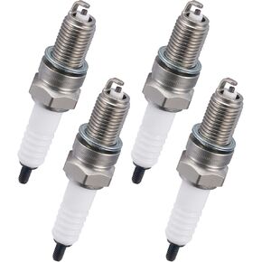 BDFHYK 4929 Spark Plugs Compatible with Honda Kawasaki Yamaha Suzuki Triumph KTM Universal Motorcycle Spark Plugs Replacement for BPR7HS Set of 4