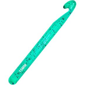Hobekoee 12mm Large Crochet Hook for Chunky Yarn,Ergonomic Crochet Needles for Arthritic Hands,Plastic Crystal Smooth Crochet Hooks for Handmade DIY Crocheting