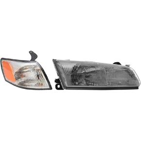 TRQ Passenger Side Lighting Kit Compatible with 1997-1999 Toyota Camry TO2503117 TO2531126 TO2533103