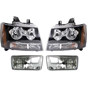 TRQ Lighting Kit Compatible with 2007-2013 Chevrolet Avalanche 2007-2014 Suburban 1500 Suburban 2500 Tahoe GM2502263 GM2503263 GM2503264 GM2592155 GM2592160 GM2593160